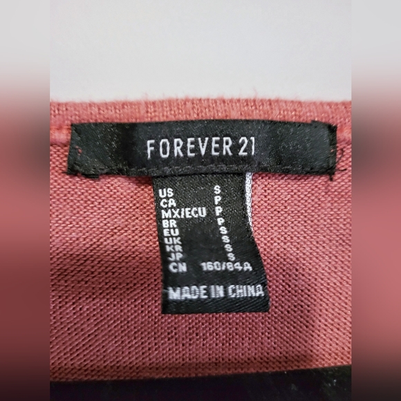 Forever 21 pink sweater wrap dress small - Picture 4 of 4